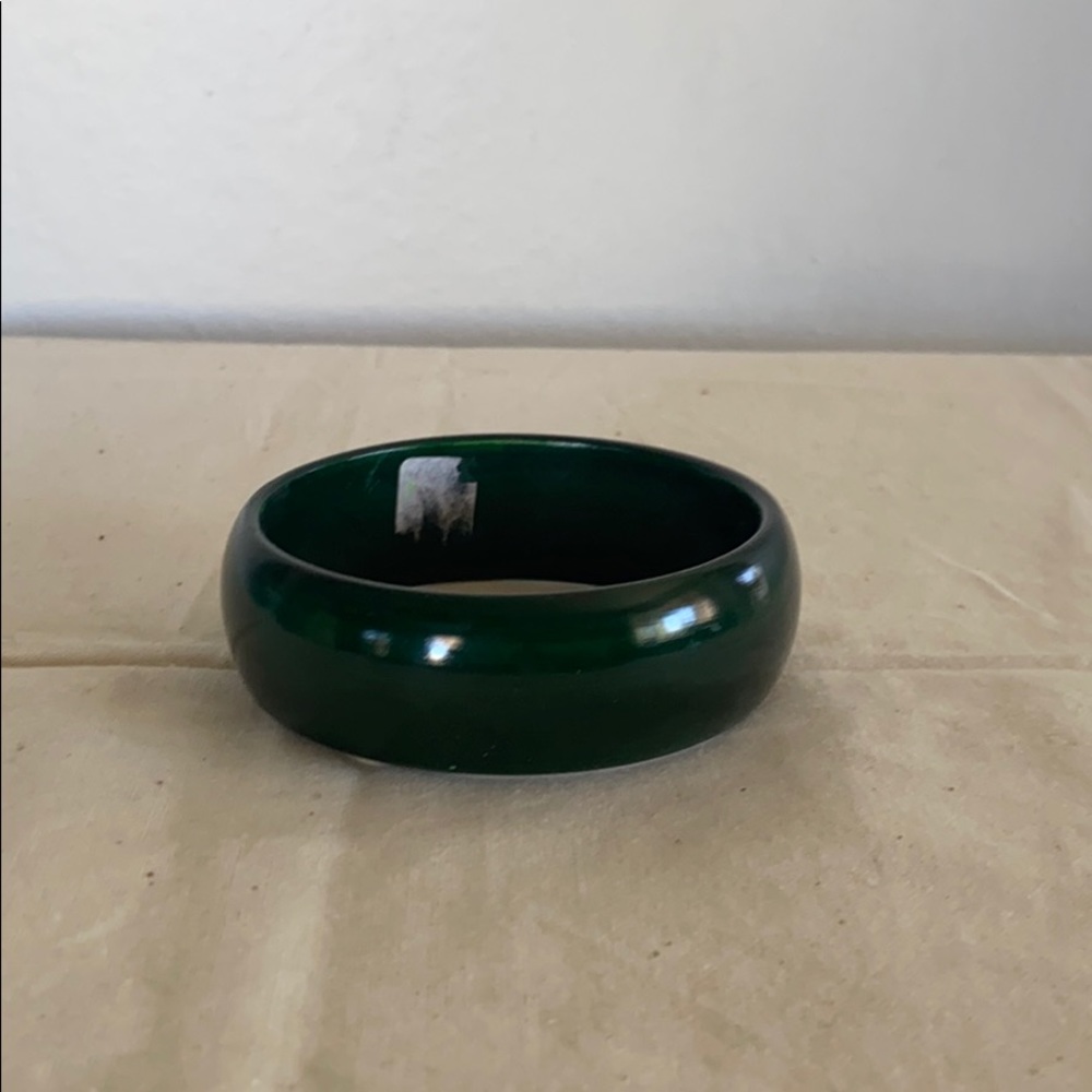 Wooden Bangle in a Beautiful Green